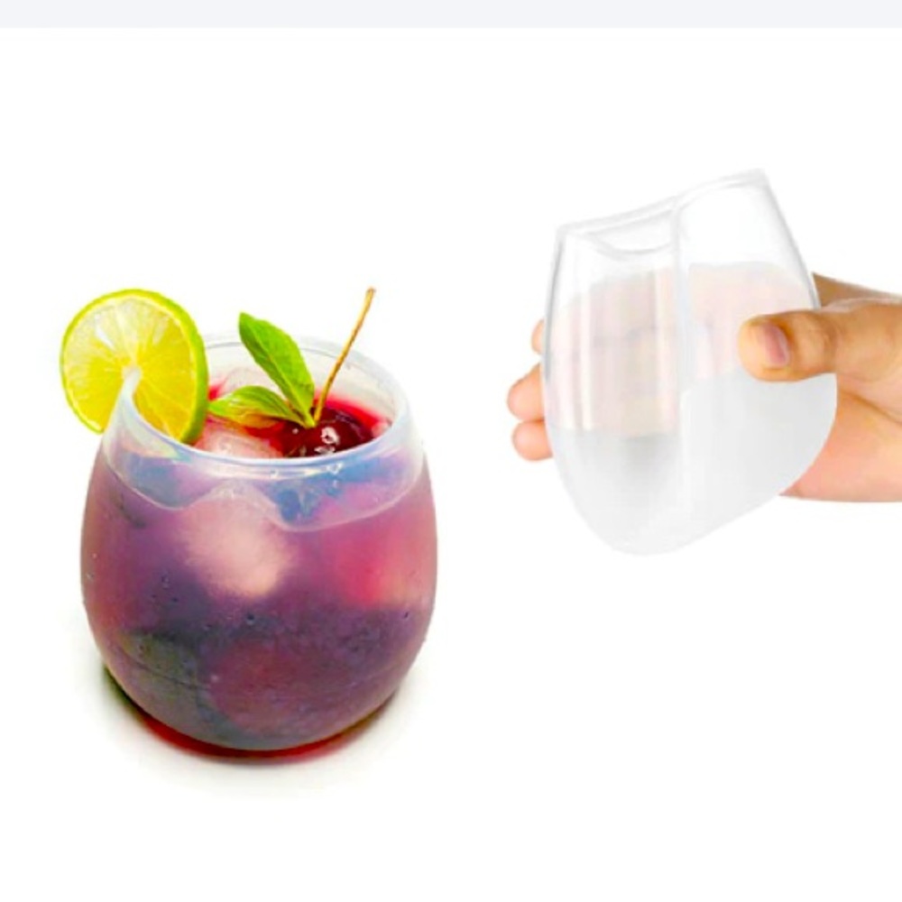 Silicone wine glasses